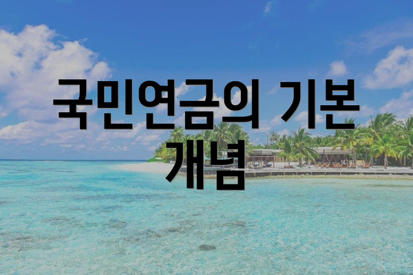 국민연금의 기본 개념