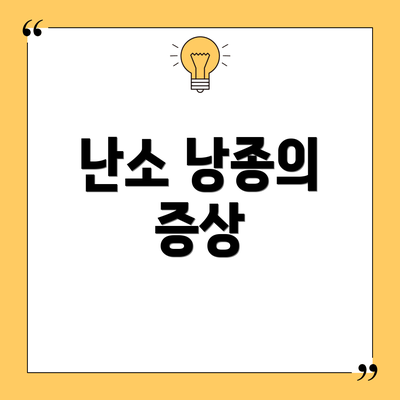 난소 낭종의 증상