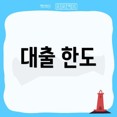 대출 한도