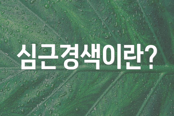 심근경색이란?