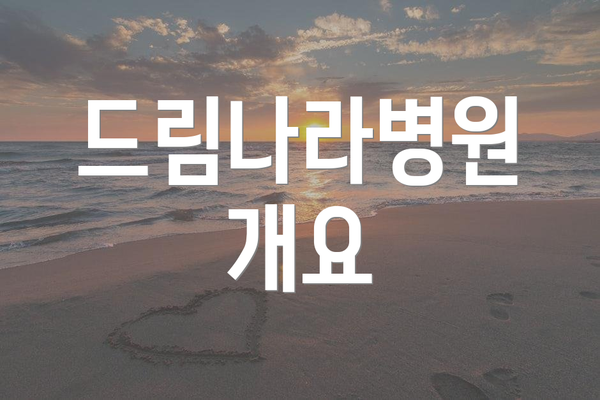 드림나라병원 개요