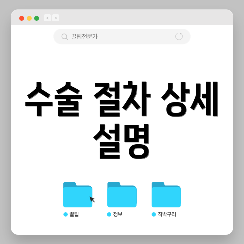 수술 절차 상세 설명