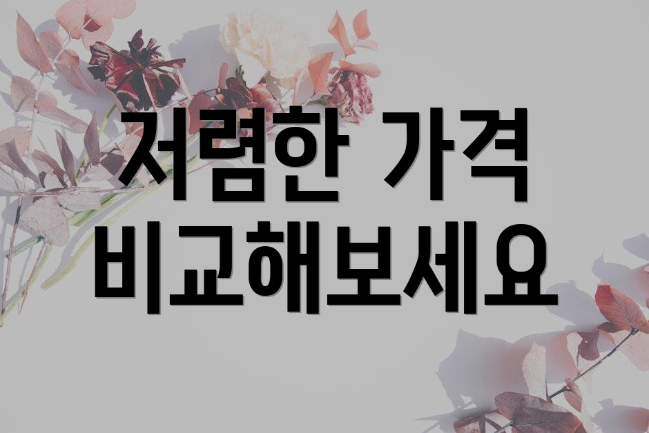 저렴한 가격 비교해보세요
