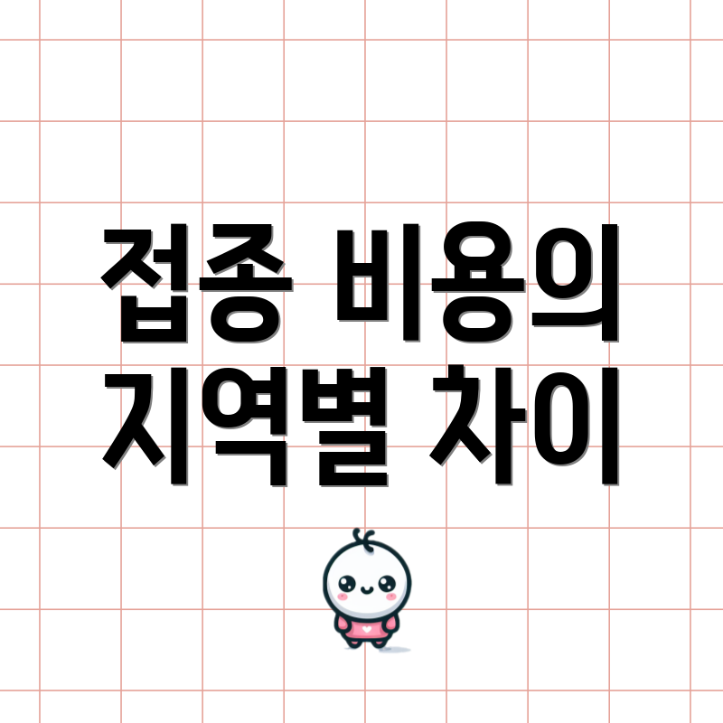 접종 비용의 지역별 차이