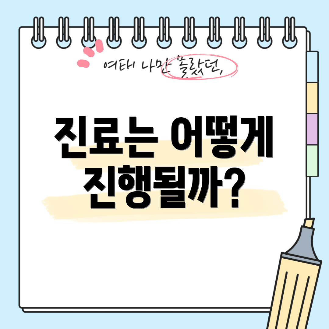 진료는 어떻게 진행될까?