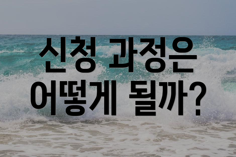 신청 과정은 어떻게 될까?