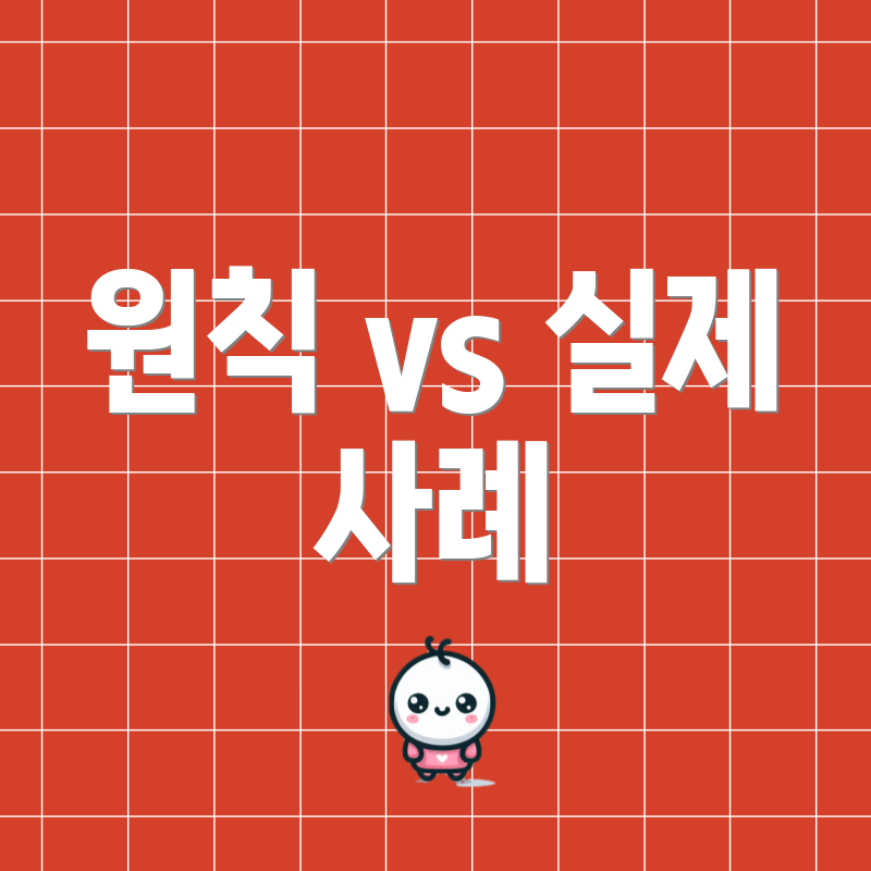 원칙 vs 실제 사례