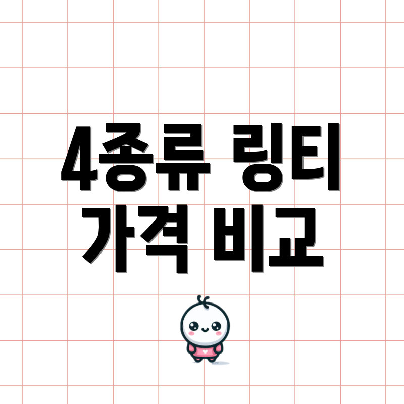 4종류 링티 가격 비교