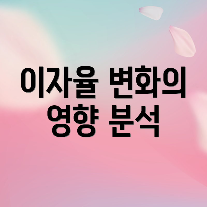 이자율 변화의 영향 분석