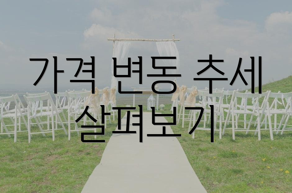가격 변동 추세 살펴보기