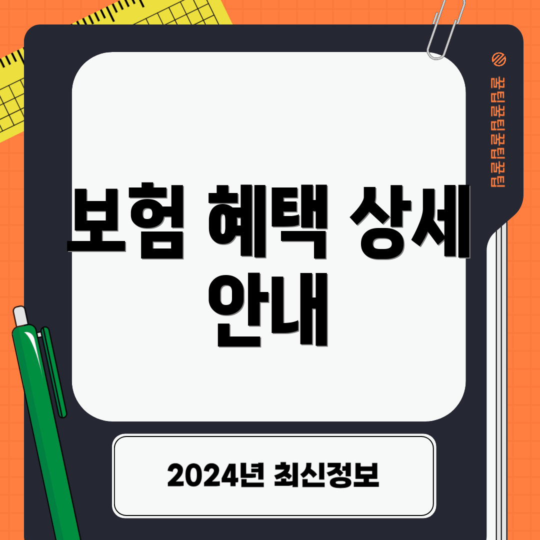 보험 혜택 상세 안내