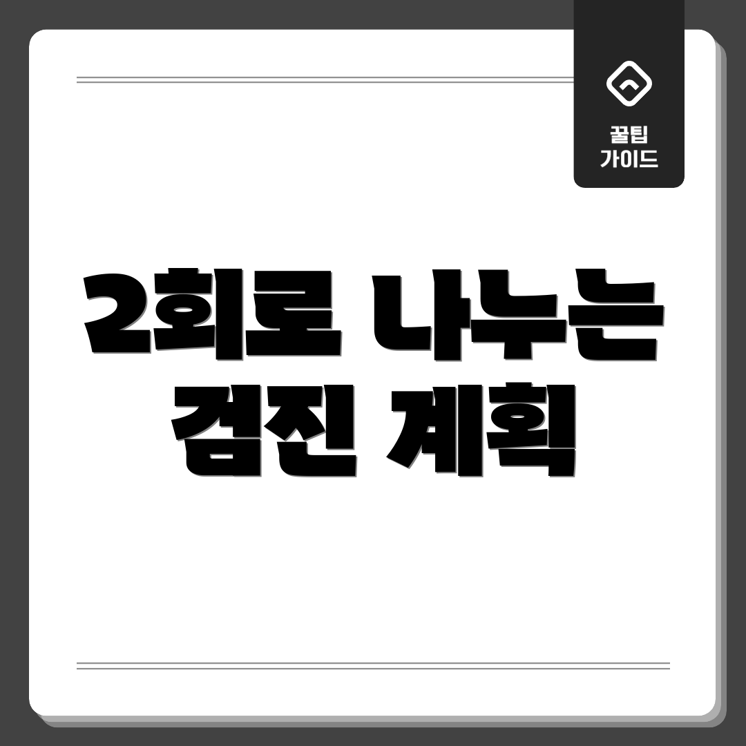 2회로 나누는 검진 계획