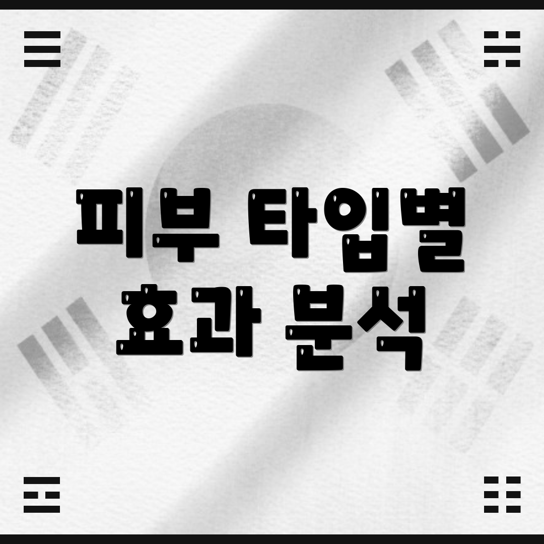 피부 타입별 효과 분석