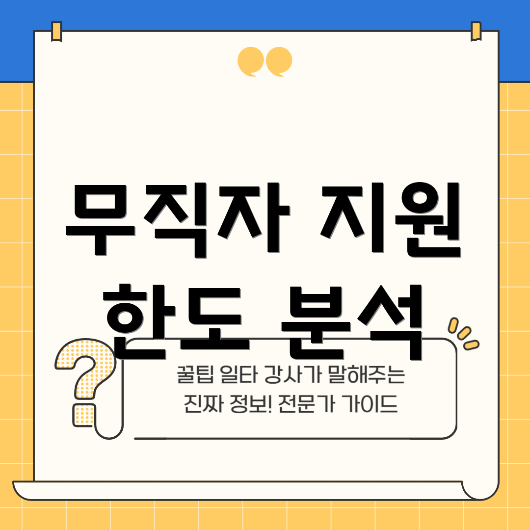 무직자 지원 한도 분석