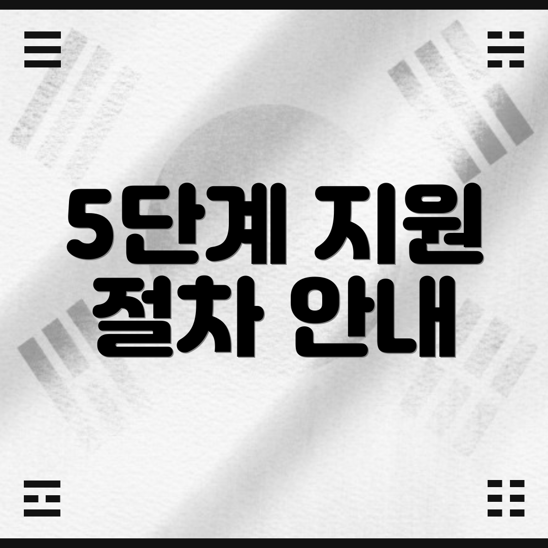 5단계 지원 절차 안내