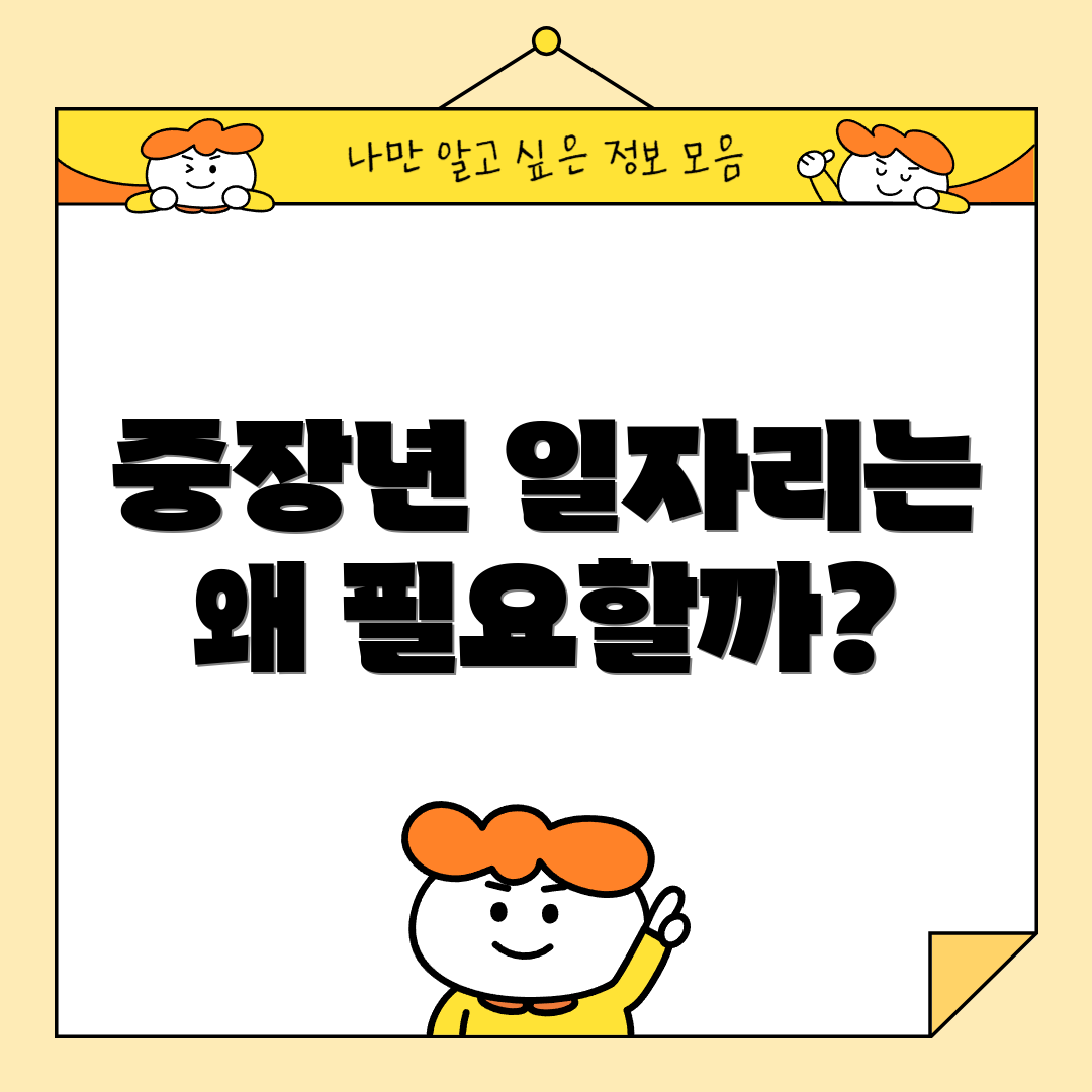 중장년 일자리는 왜 필요할까?