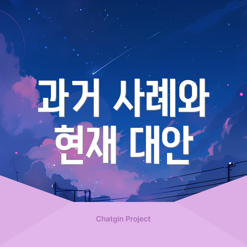 과거 사례와 현재 대안