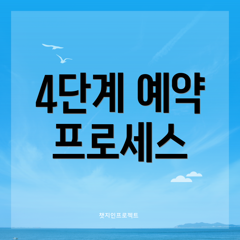 4단계 예약 프로세스