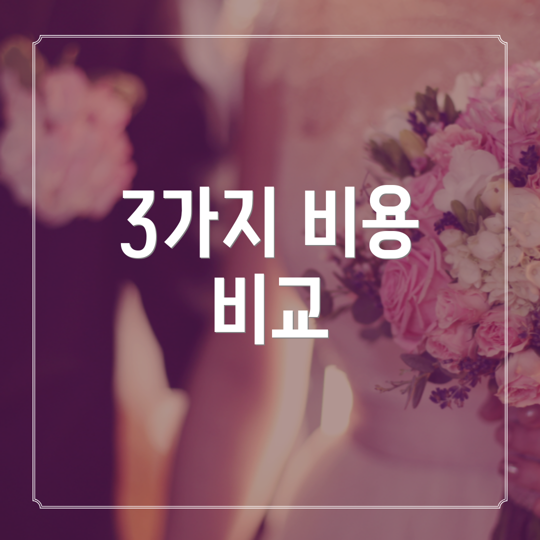 3가지 비용 비교
