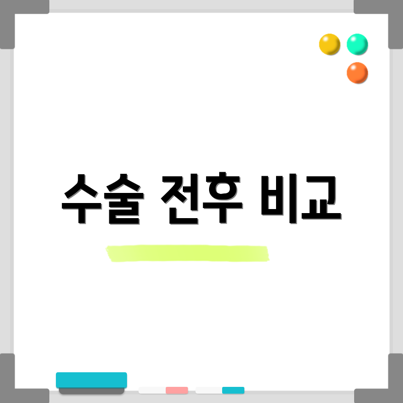 수술 전후 비교