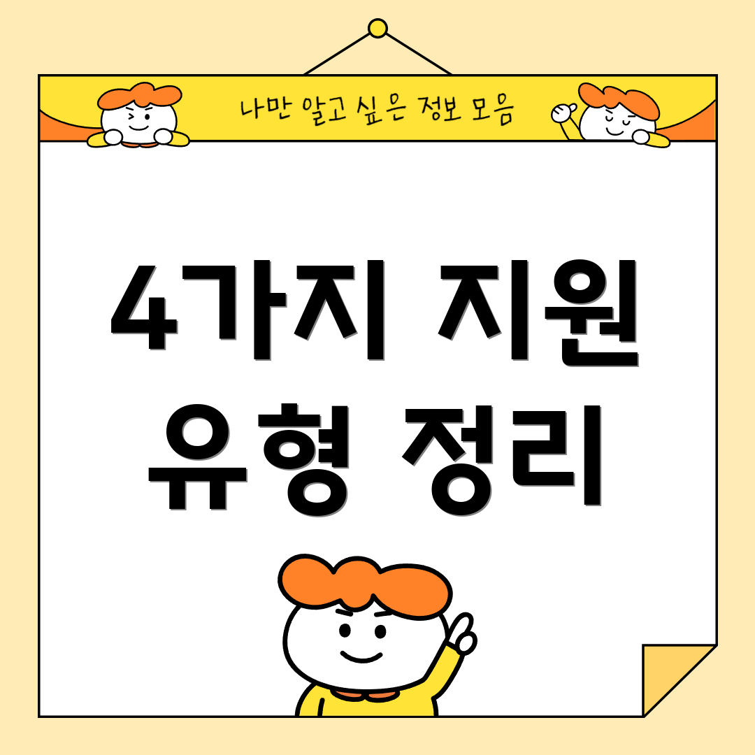 4가지 지원 유형 정리