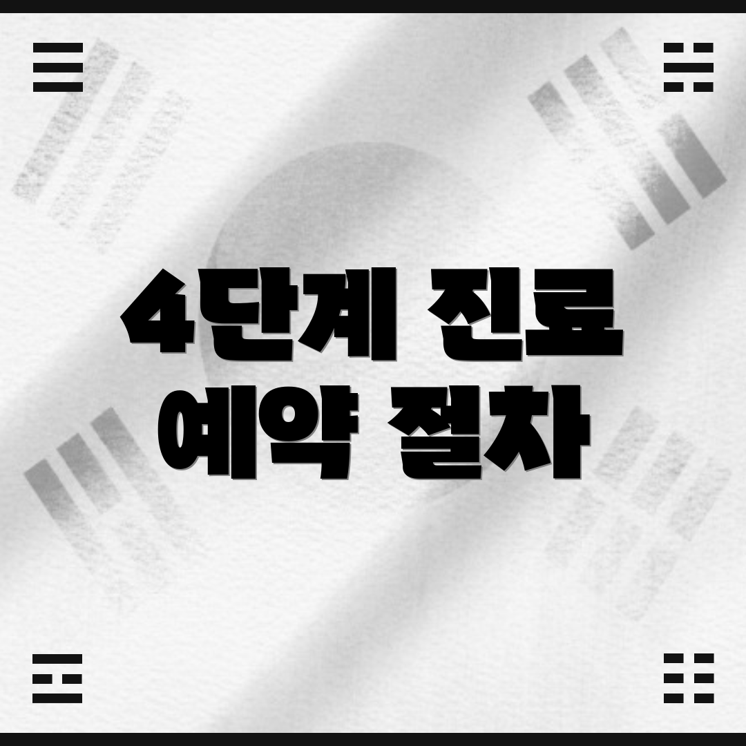 4단계 진료 예약 절차