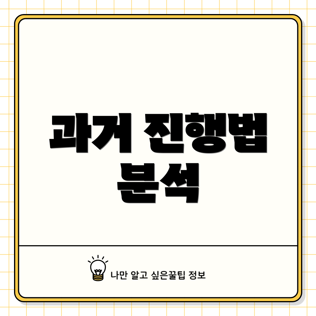 과거 진행법 분석