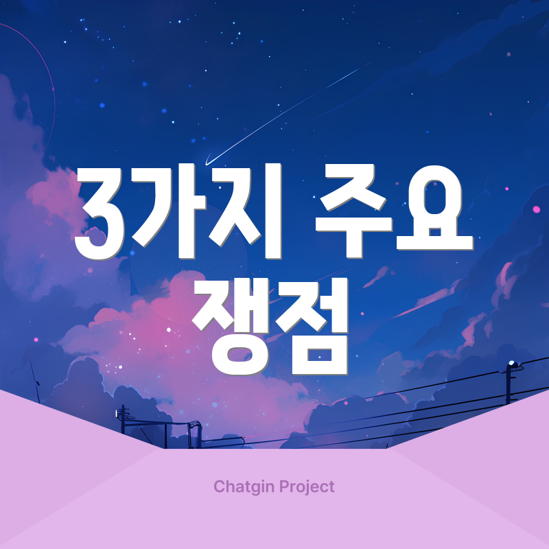 3가지 주요 쟁점