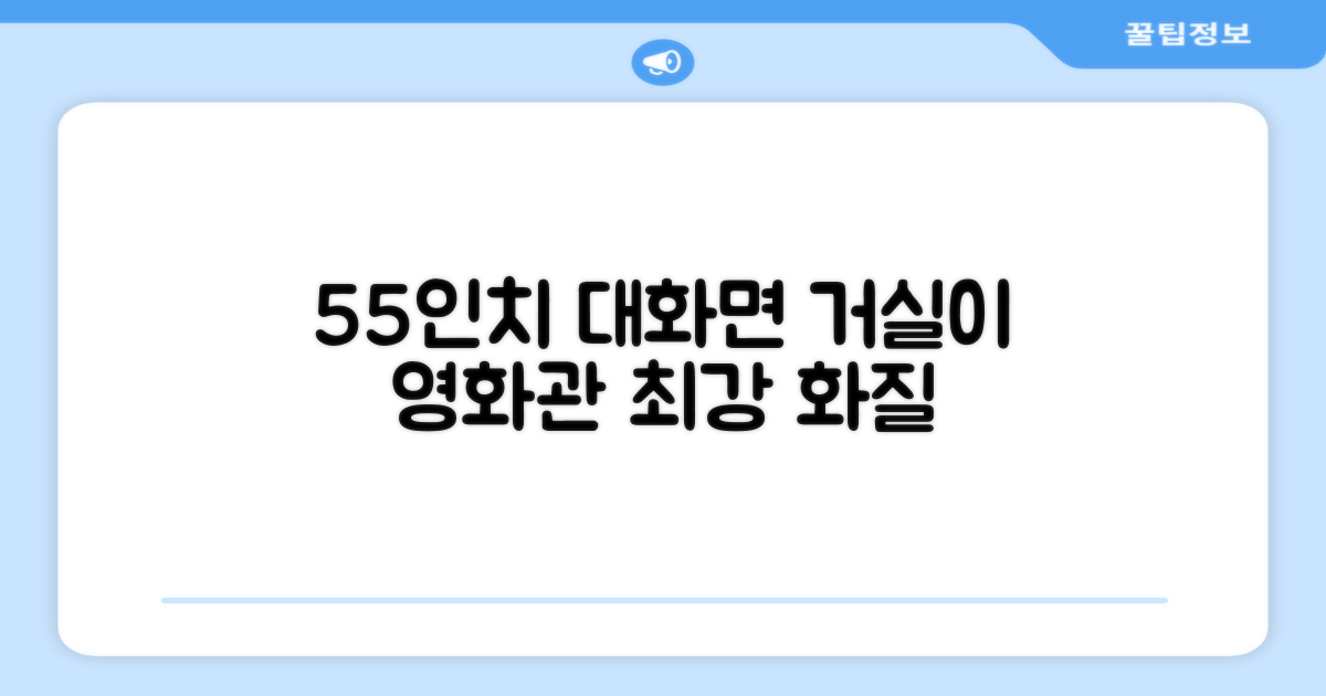 55인치 대화면, 거실을 영화관처럼