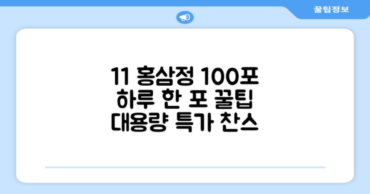 [1+1 특가] 홍삼정 6년근 하루한포 100회분 대용량+쇼핑백, 2개, 1L 추천 리뷰