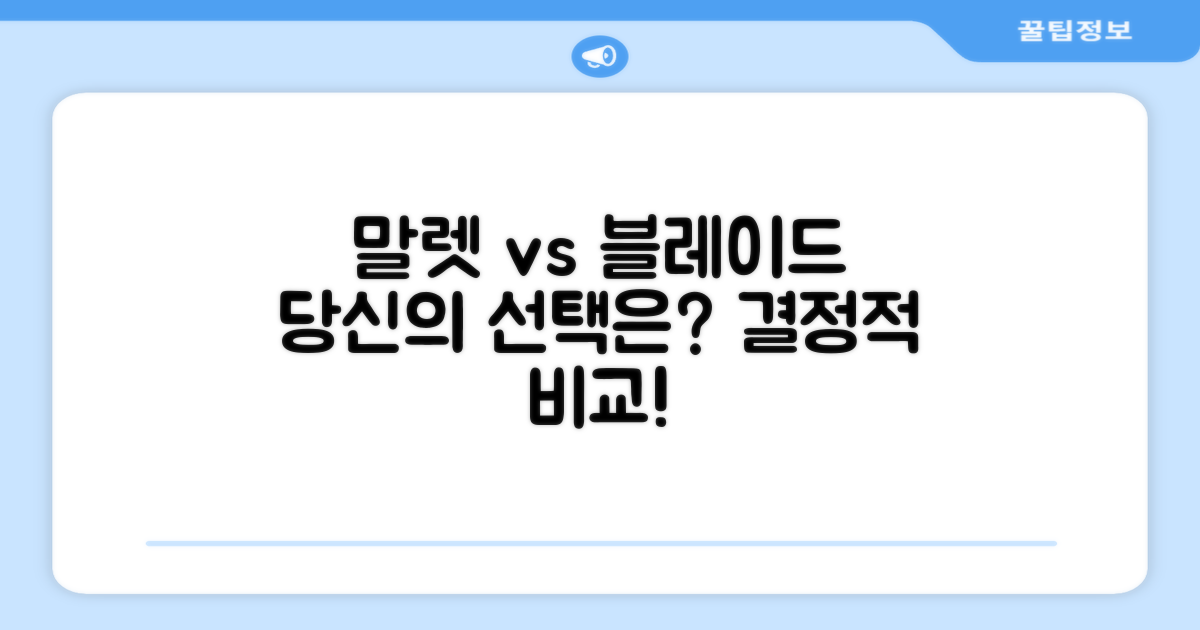 말렛 vs 블레이드, 당신의 선택은?