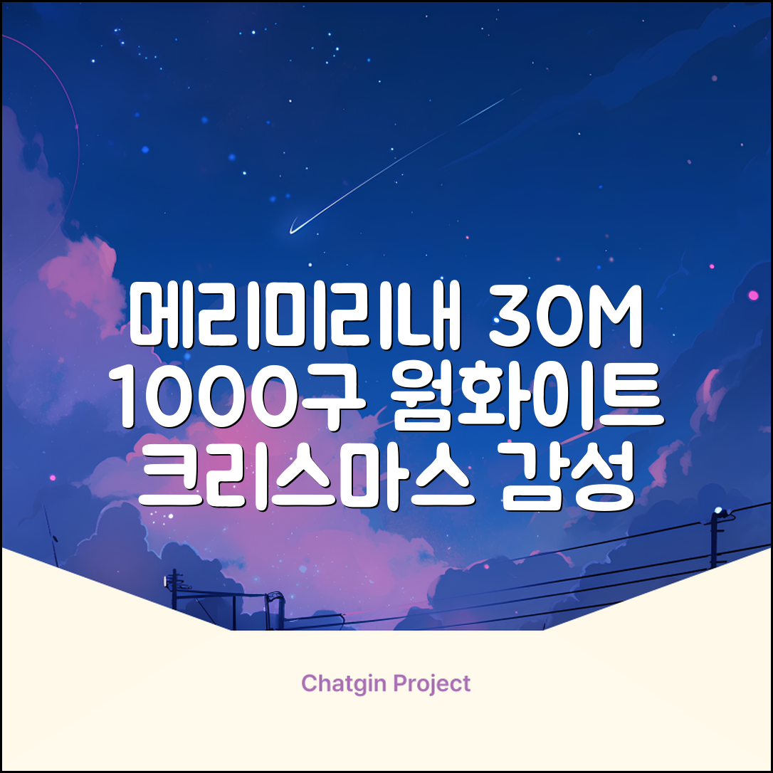 아리조명 LED 미리내 와이어 지네 전구 크리스마스 장식 줄 조명 30M 1000구 실버코팅, 웜화이트, 1개 추천 리뷰