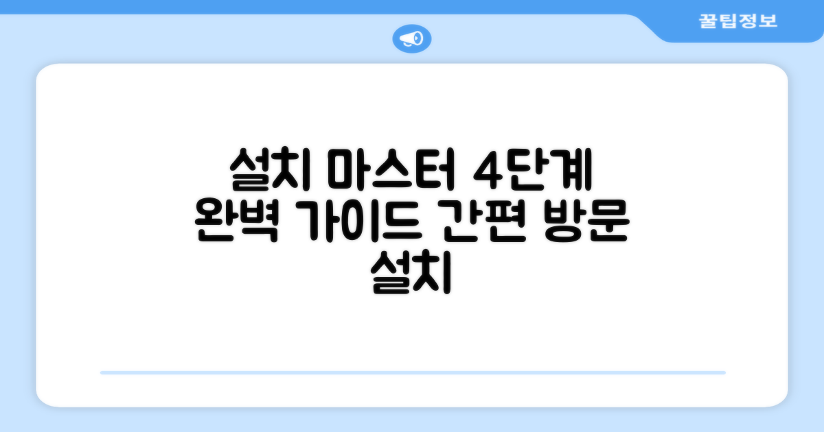 방문 설치, 4가지 설치 과정