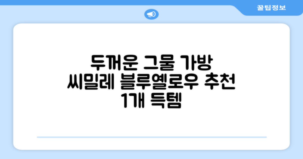 씨밀레 두꺼운 그물 공 가방, 블루 + 옐로우, 1개 추천 리뷰