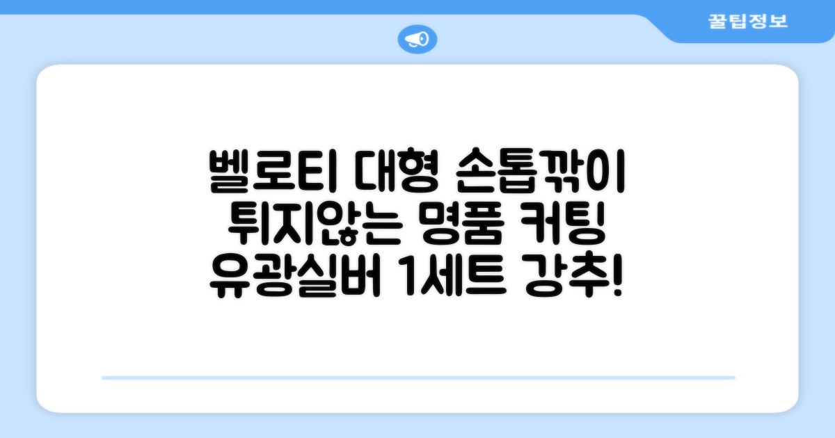 벨로티 손톱이 튀지않는 대형 손톱깎이, 유광실버, 1세트 추천 리뷰