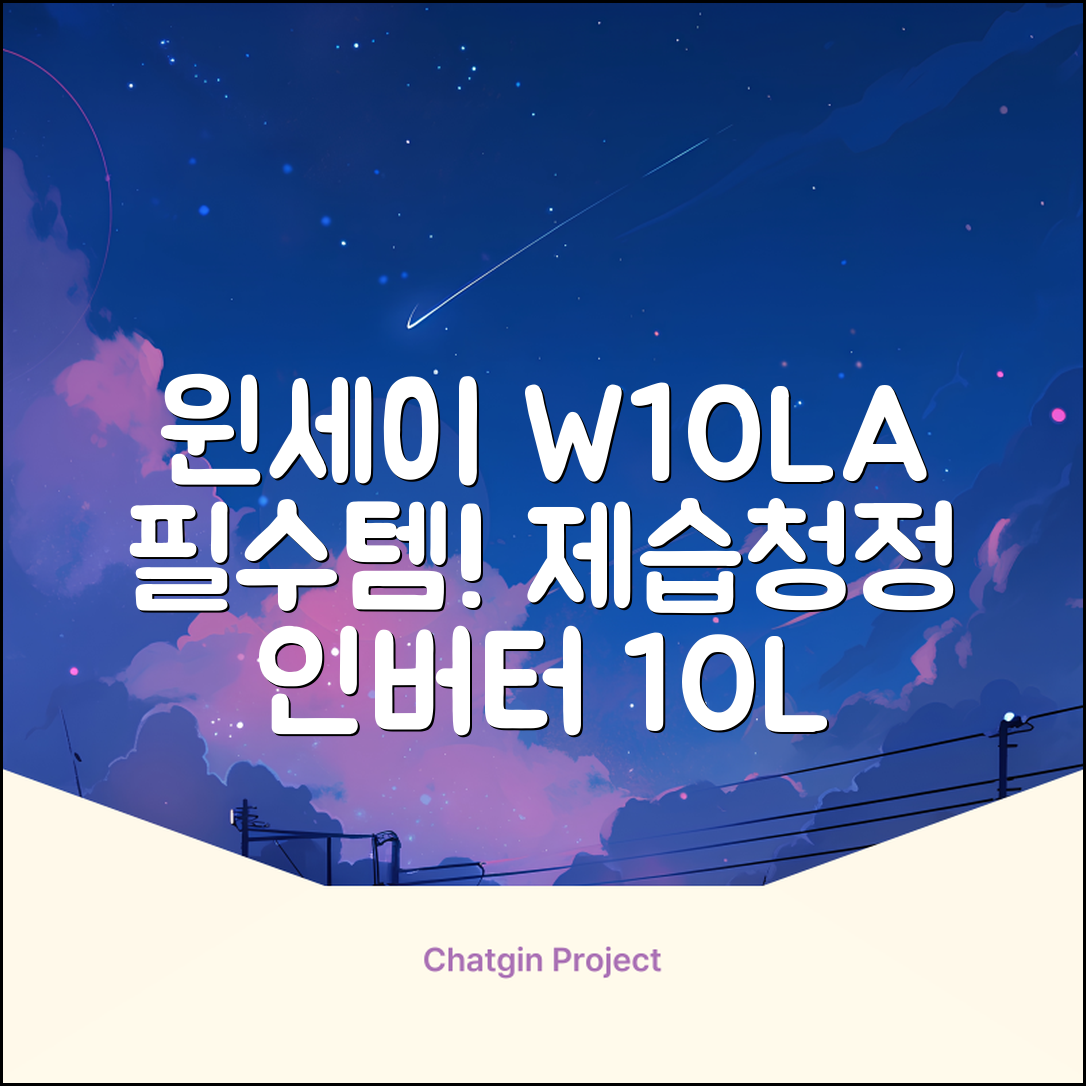 윈세이 인버터 방하나 공기청정 제습기 10L W10LA 추천 리뷰