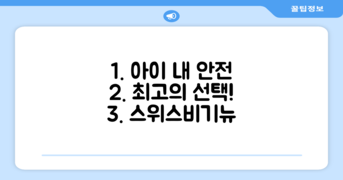 스위스비기뉴 일반형 인라인보호대 3종세트: 우리 아이, 그리고 나의 안전을 위한 최고의 선택!