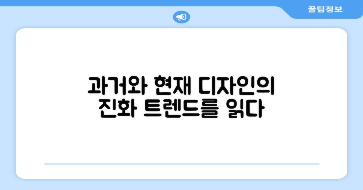 과거와 현재, 디자인의 진화
