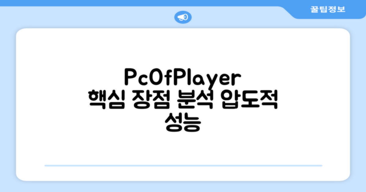 피씨오브플레이어 장점 분석