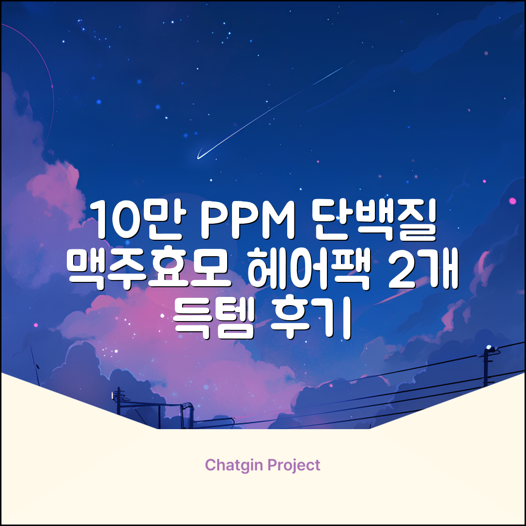 바이아우어 10만 PPM 단백질 맥주효모 헤어트리트먼트, 1L, 2개 추천 리뷰