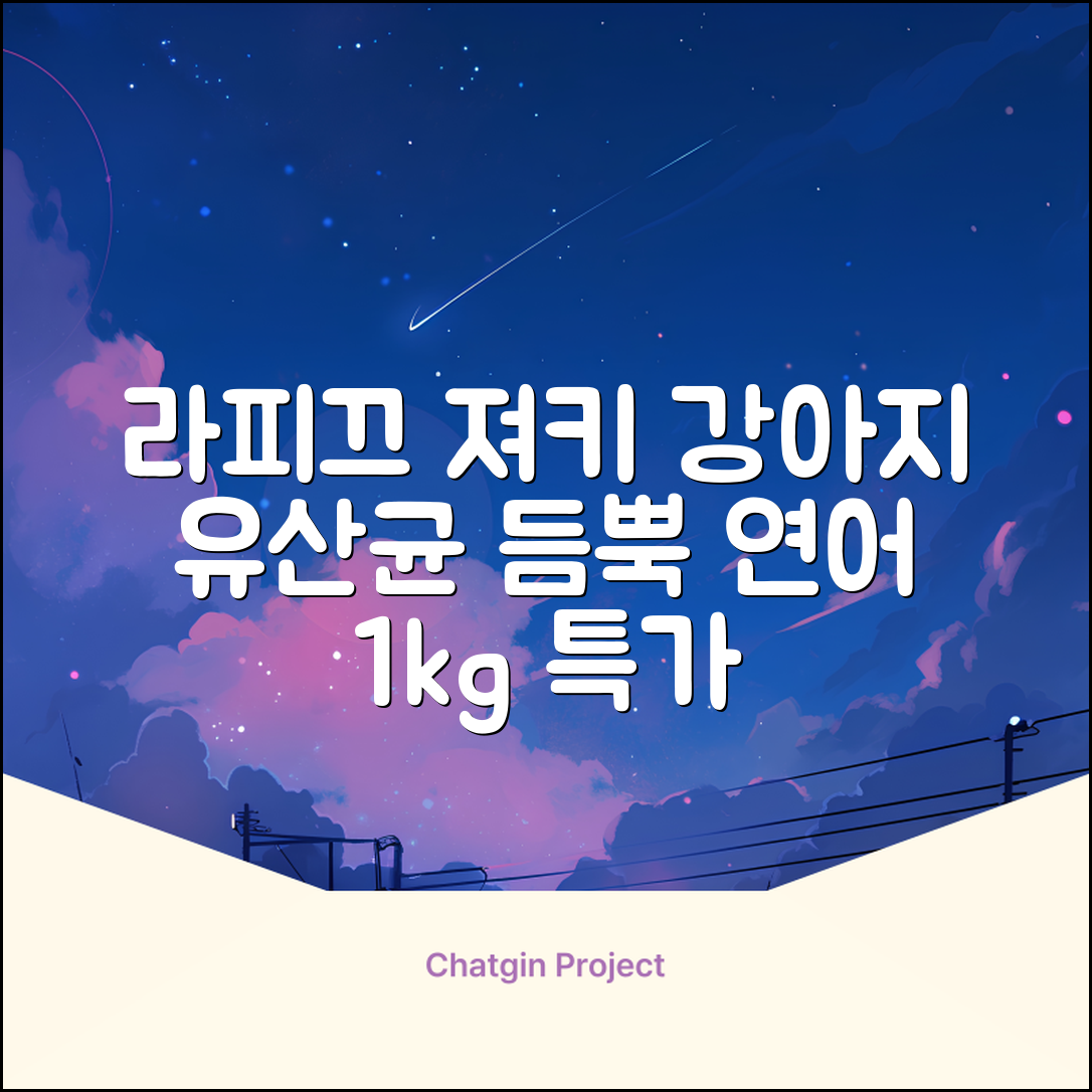 라피끄 강아지 유산균 품은 져키, 연어, 1kg, 1개 추천 리뷰