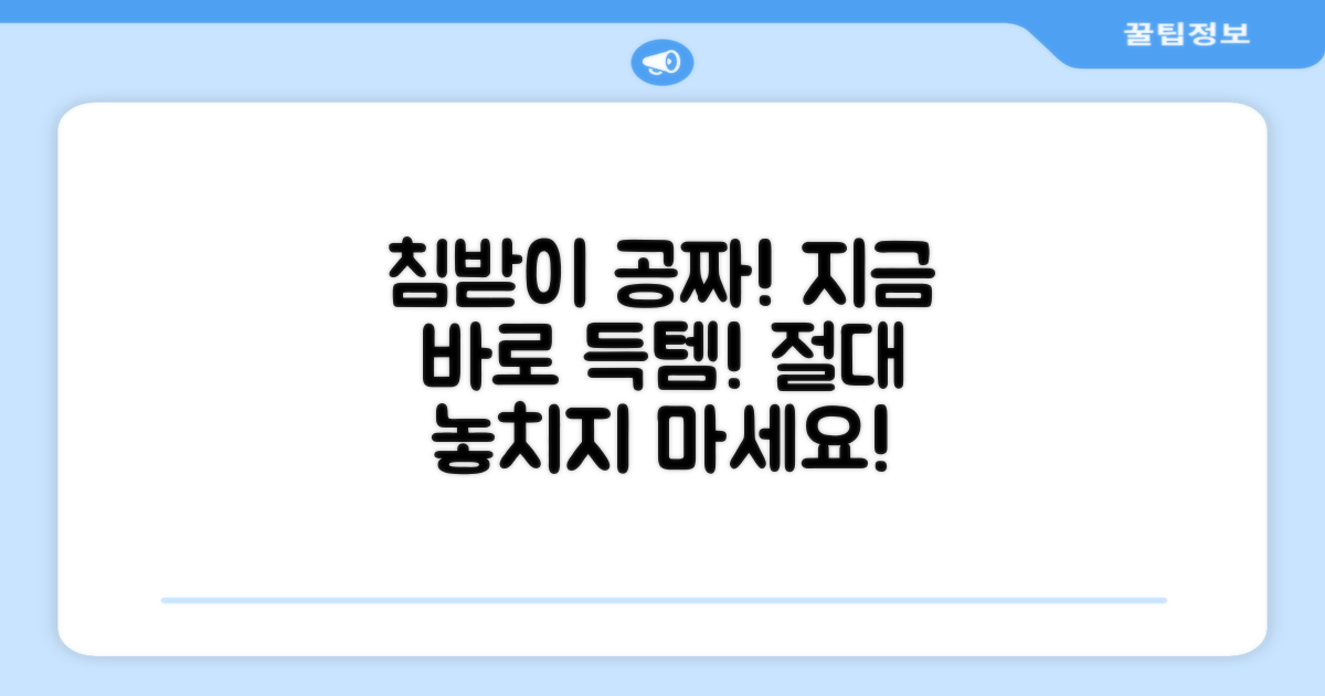 침받이 증정, 놓치지 마세요!