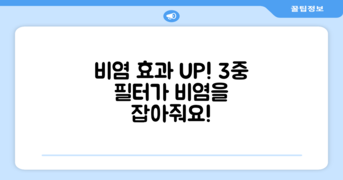 3중 필터, 비염 효과 UP