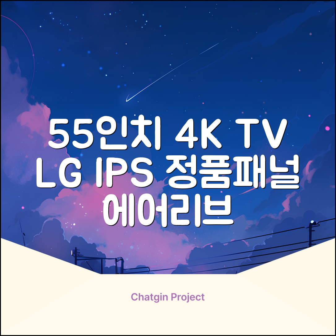 에어리브 LG IPS 정품패널 55인치 TV 4K LED UHD HDR10, AE550UHD, 고객직접설치, 스탠드형, 138cm(55인치) 추천 리뷰