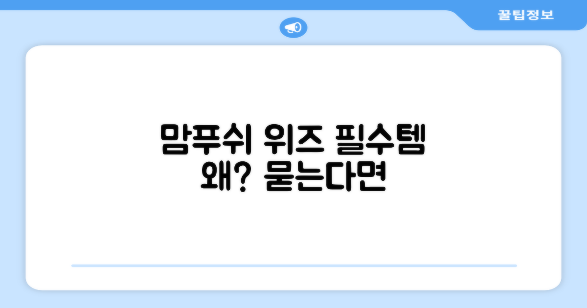 맘푸쉬 위즈, 왜 선택해야 할까?