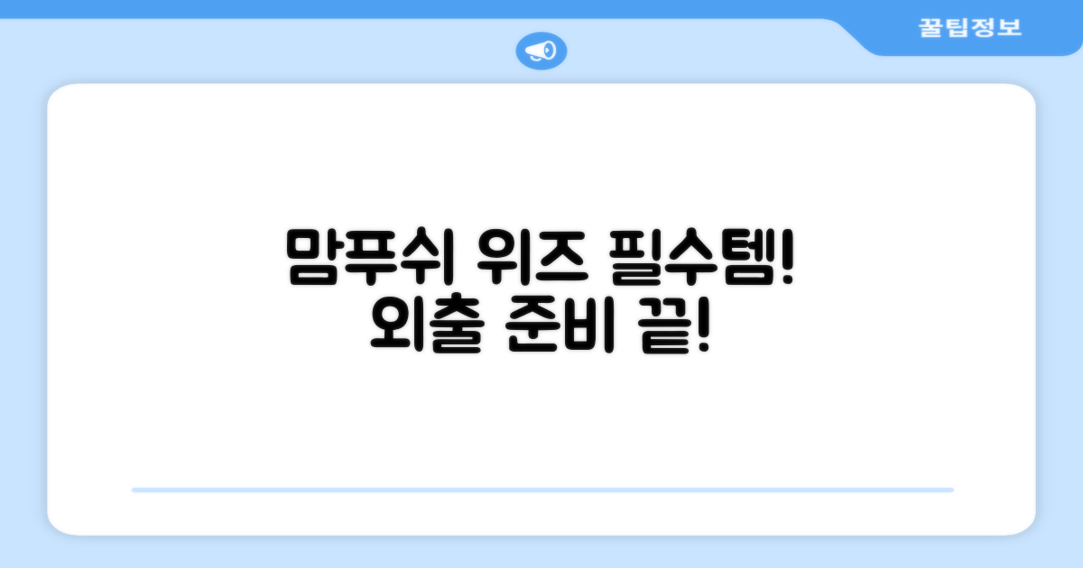 외출 시 필수템, 맘푸쉬 위즈
