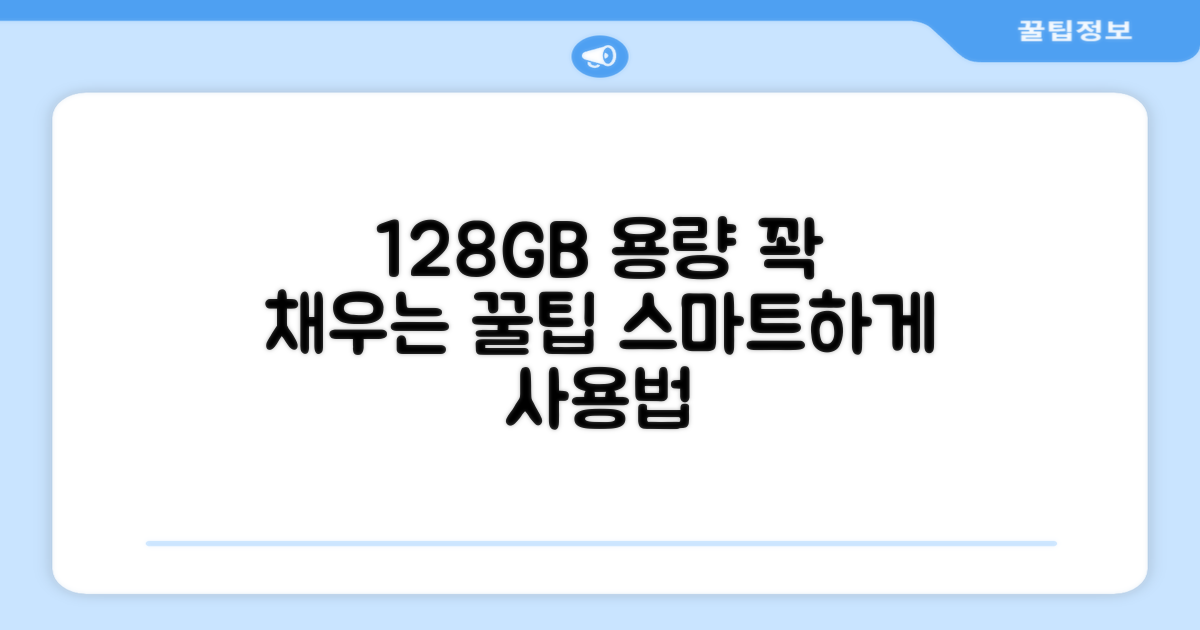 128GB, 스마트한 용량 활용법