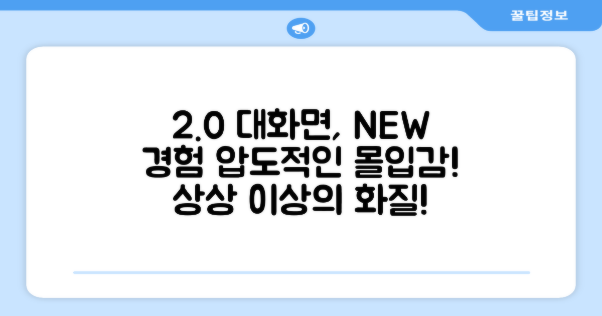 2.0인치 대화면, 새로운 경험