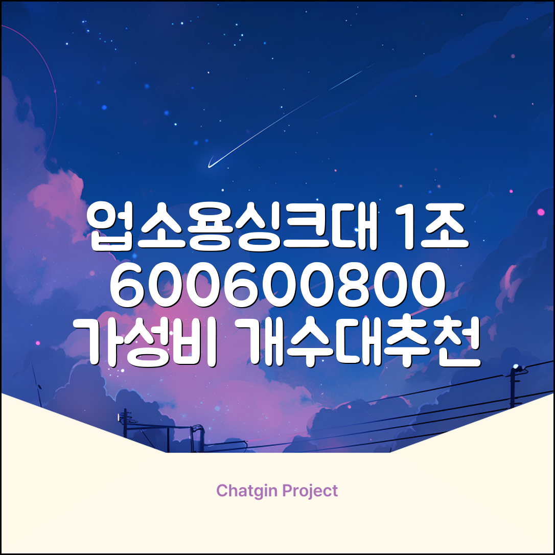 업소용싱크대 1조 600 업소용개수대 스텐싱크대 주방싱크대, 1조 600*600*800 추천 리뷰