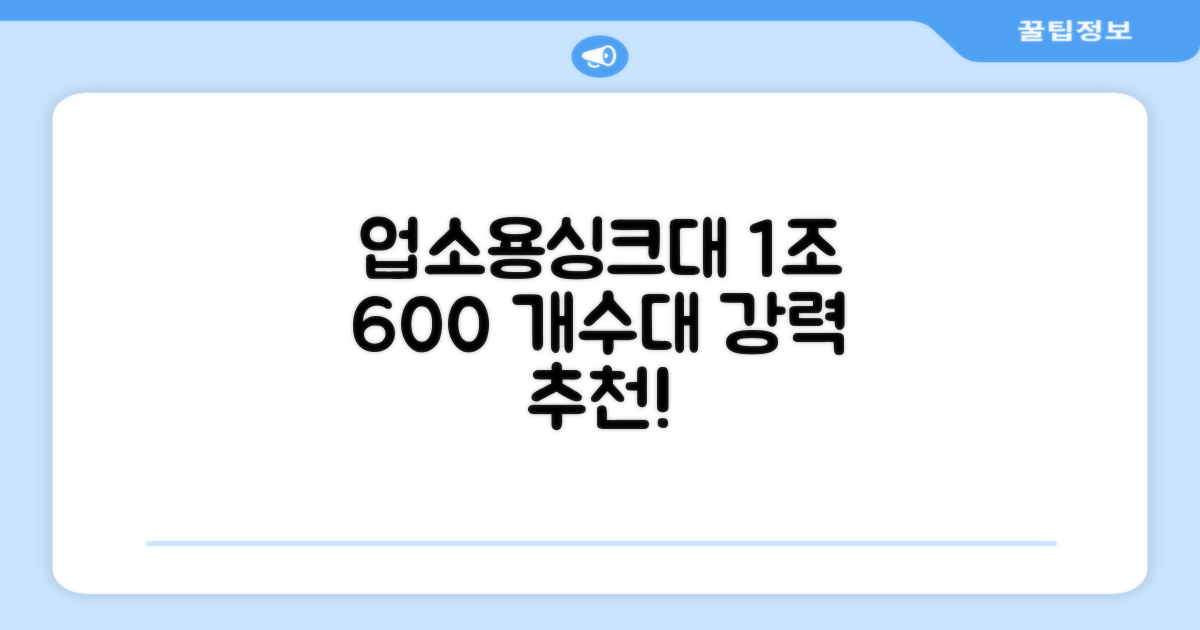 업소용싱크대 1조 600 업소용개수대 스텐싱크대 주방싱크대, 1조 600*600*800 추천 리뷰